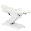 FOTEL KOSMETYCZNY ELEKTR. AZZURRO 872 4 SILN. BIAŁY